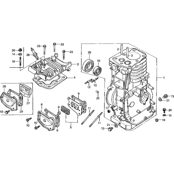 Cylinder Barrel Assembly for Honda G200K1 Engines