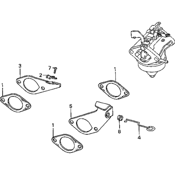 Choke Control Stay Assembly for Honda G200K1 Engines