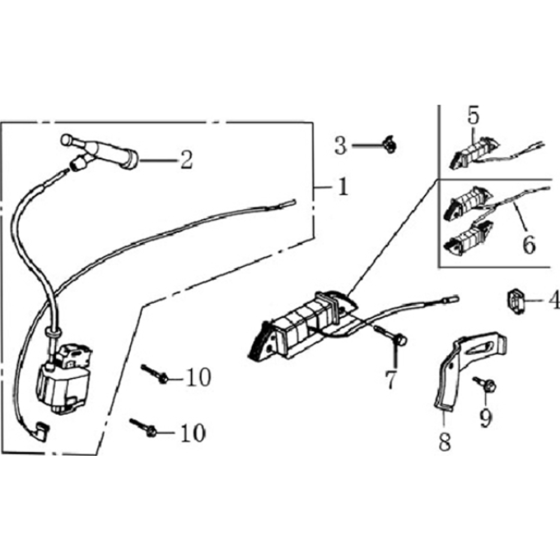 Ignition Comp Assembly for Loncin G270FD (270cc, 8hp) Engine