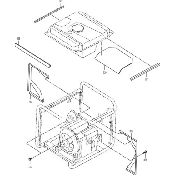 Separator Assembly for Makita G4300IS Generators