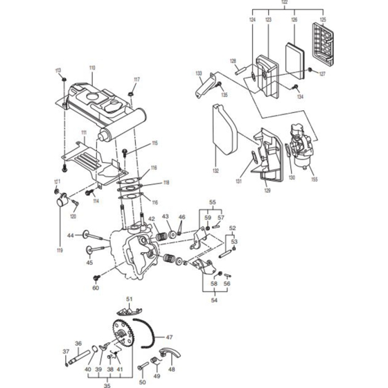 Carburetor Assembly for Makita G4300IS Generators