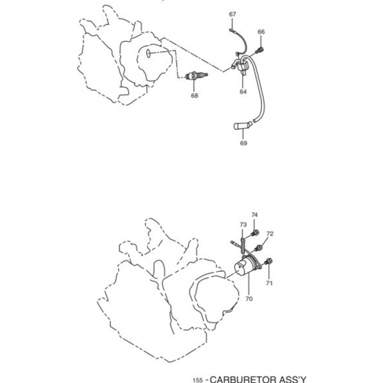 Oil Sensor Assembly for Makita G4300IS Generators