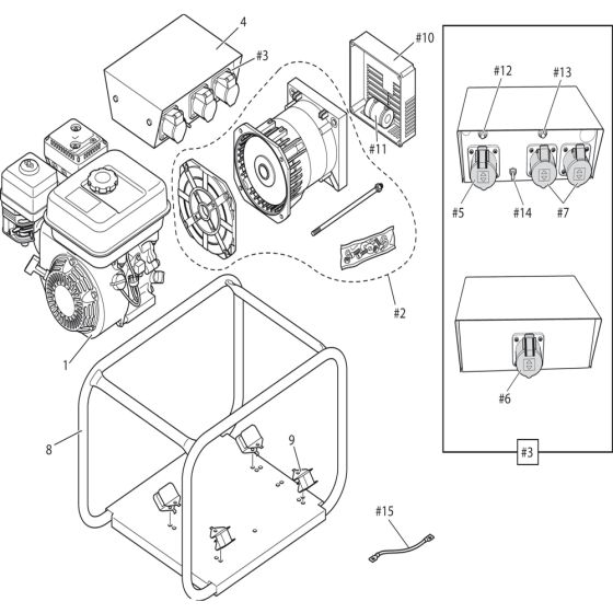 Belle G5000 Generator Assembly