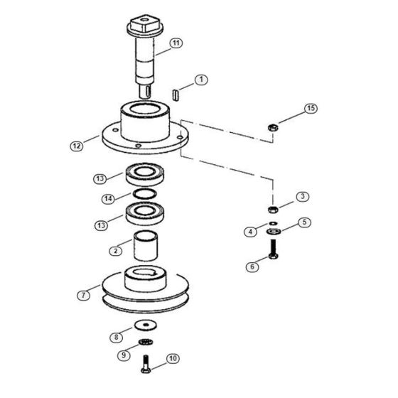 Blade Wheel Assembly  for Stihl/ Viking GB 370 S Petrol Shredder