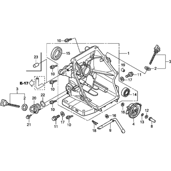 Crankcase Cover Assembly for Honda GC160 (GCAH) Engine