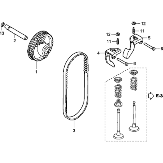 Camshaft Pulley Assembly for Honda GC160E (GCABE) Engine