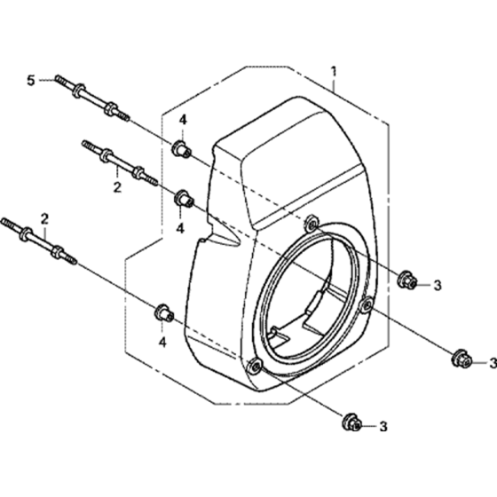 Fan Cover Assembly for Honda GC190A (GCAAA) Engine