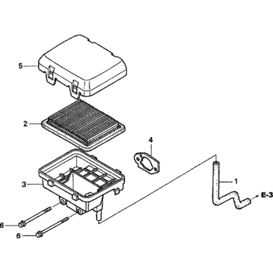 Air Cleaner Assembly for Honda GC190A (GCAAA) Engine