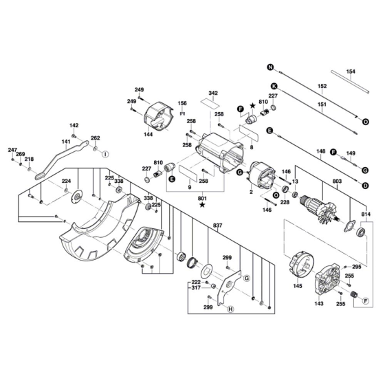 Slide Mitre Saw Assembly for Bosch GCM 12 SDE - Diagram 5