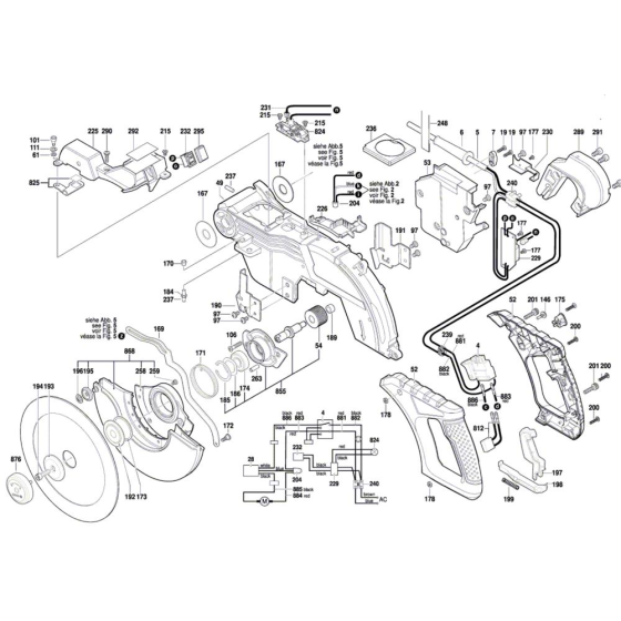 Slide Mitre Saw Assembly for Bosch GCM 8 SDE - Diagram 1