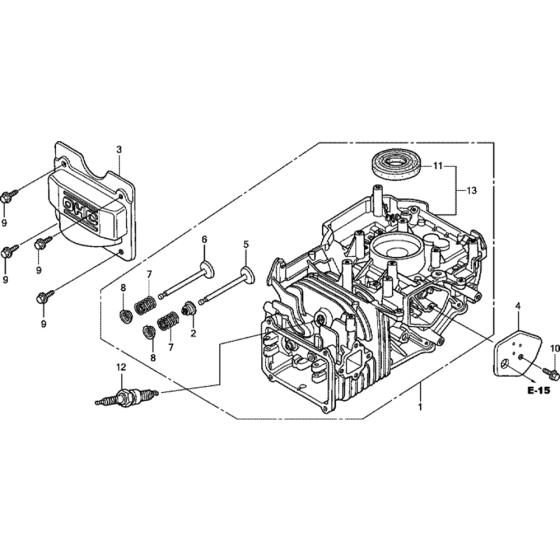 Cylinder Barrel Assembly for Honda GCV135 (GJAF) Engines