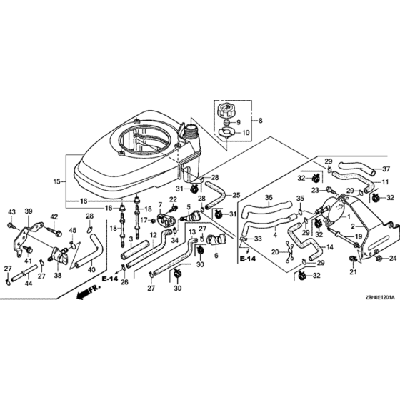 Fan Cover Assembly for Honda GCV135 (GJAF) Engines