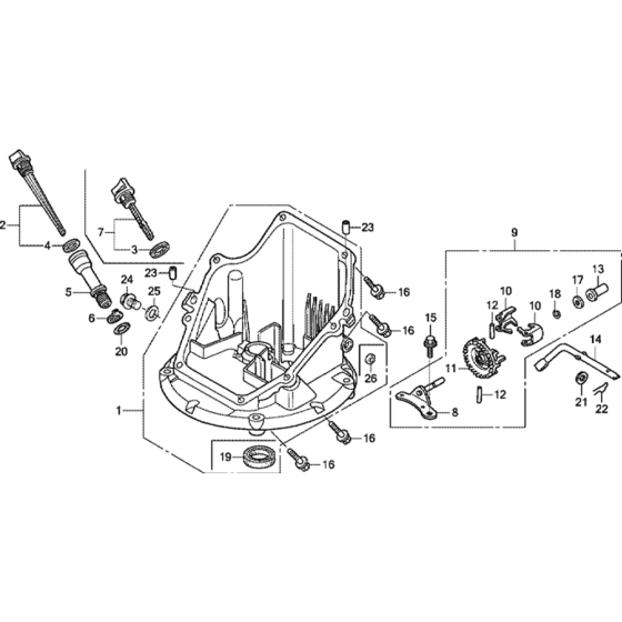 Oil Pan Assembly for Honda GCV160E (GJAAE) Engines