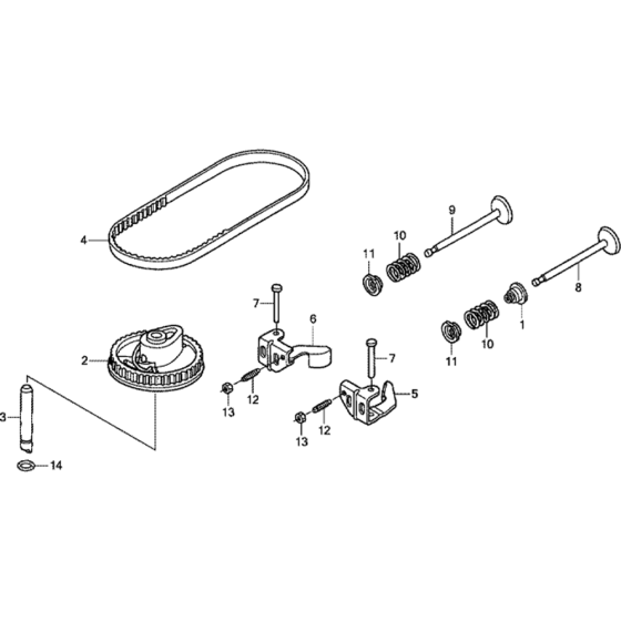 Camshaft Pulley Assembly for Honda GCV190A (GJAAA) Engines