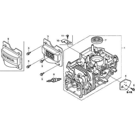 Cylinder Barrel Assembly for Honda GCV190A (GJAAA) Engines