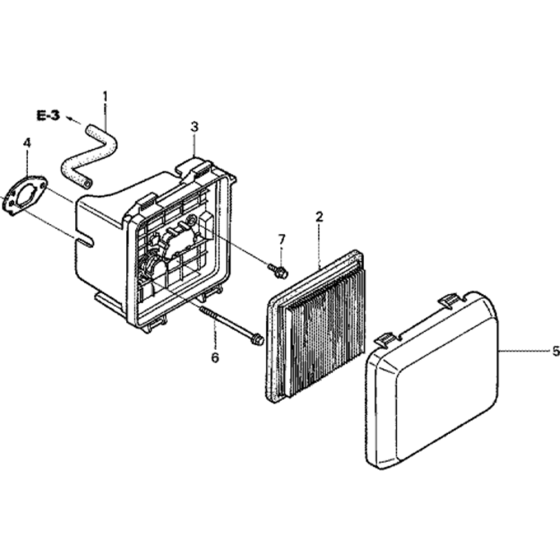 Air Filter Assembly for Honda GCV190A (GJAAA) Engines