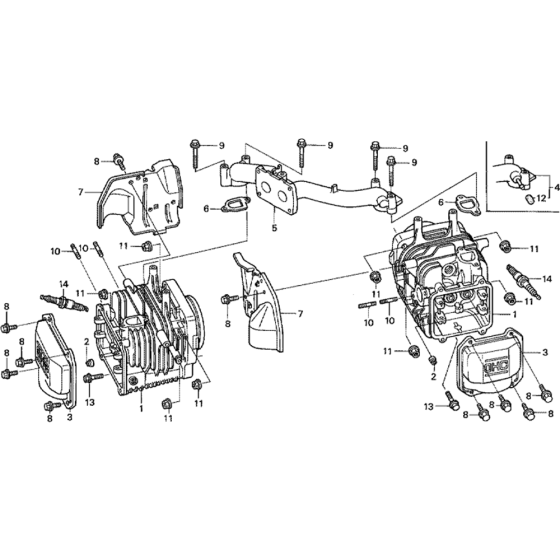 Cylinder Assembly for Honda GCV520 (GJAKM) Engines