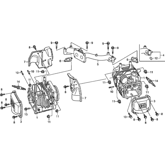 Cylinder Assembly for Honda GCV530U (GJADK) Engine