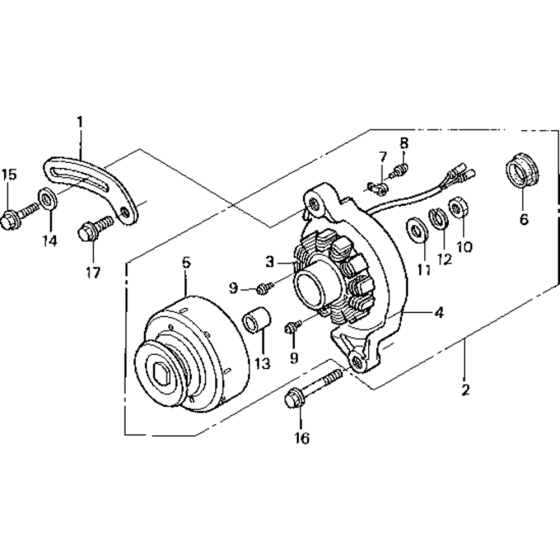 Generator Assembly for Honda GD1100 (GRA) Engines