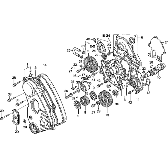 Timing Belt / Water Pump Assembly for Honda GD1100 (GRA) Engines