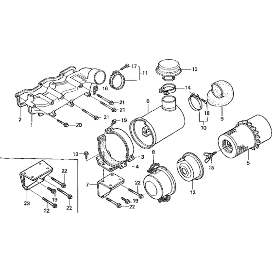 Air Cleaner Assembly for Honda GD1100 (GRA) Engines