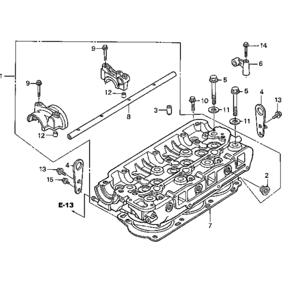 Cylinder Head Assembly for Honda GD1100 (GRA) Engines