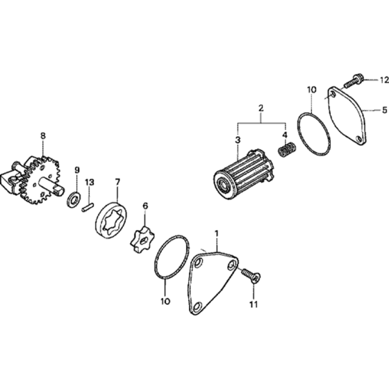 Oil Pump Assembly for Honda GD320 (GPB) Engines