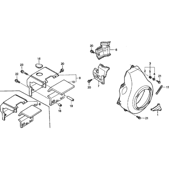 Fan Cover Assembly for Honda GD320 (GPB) Engines