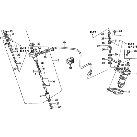 Fuel Injection Pump Assembly for Honda GD320 (GPB) Engines