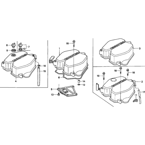 Cylinder Head Cover Assembly for Honda GD321 (GPAD) Engines