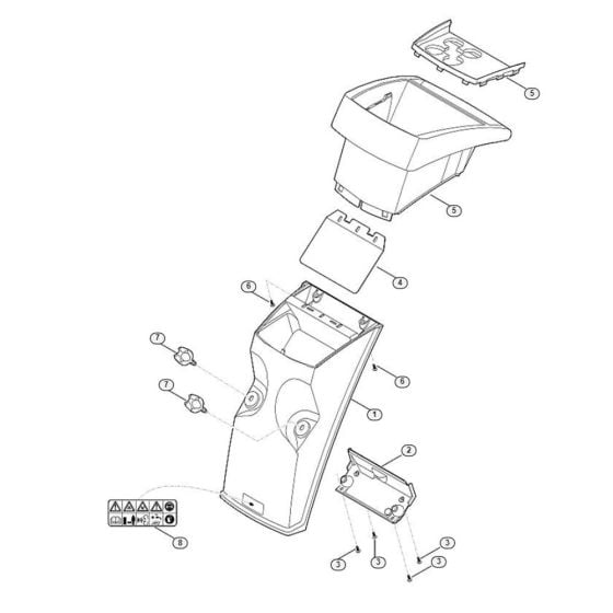 Funnel Assembly  for Stihl/ Viking GE 103.1 Electric Shredders