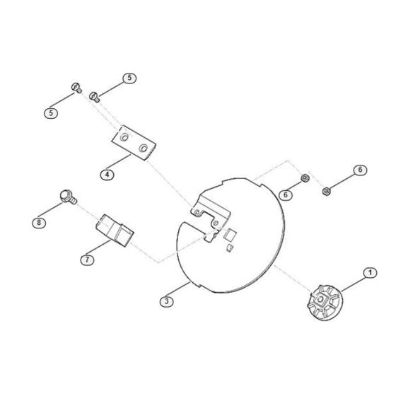 Blade Set Assembly for Stihl/ Viking GE 105.1 Electric Shredders