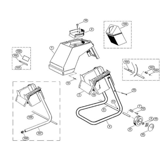 Housing Assembly  for Stihl/ Viking GE 220 Electric Shredders