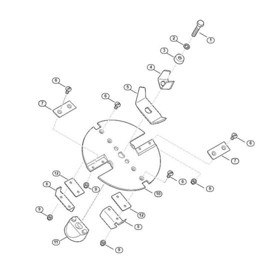 Blade Set Assembly  for Stihl/ Viking GE 260 Electric Shredders