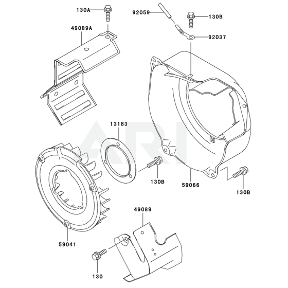 Cooling Equipment for Kawasaki GE2900A Generator