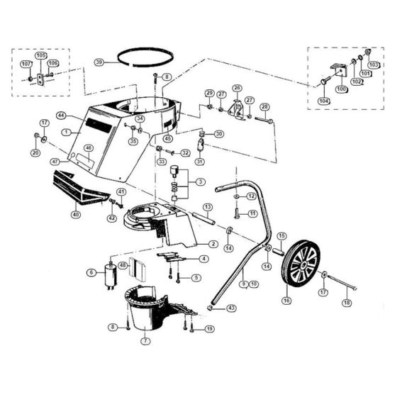 Housing Assembly  for Stihl/ Viking GE 325 Electric Shredders