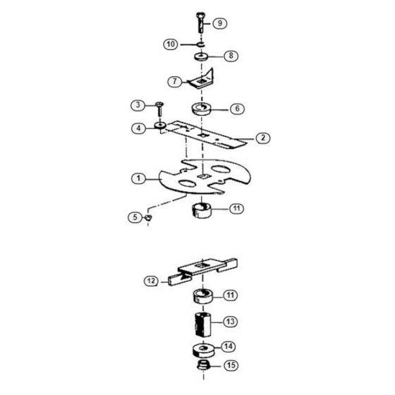 Blade Set Assembly  for Stihl/ Viking GE 325 Electric Shredders