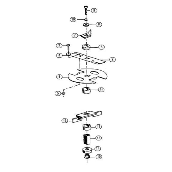 Blade Set Assembly  for Stihl/ Viking GE 335 Electric Shredders