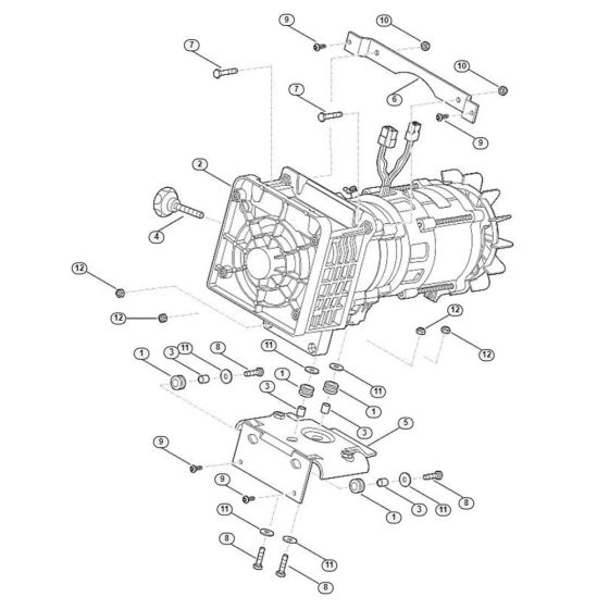 Support-Cutting System Assembly  for Stihl/ Viking GE 35.1 L Electric Shredders