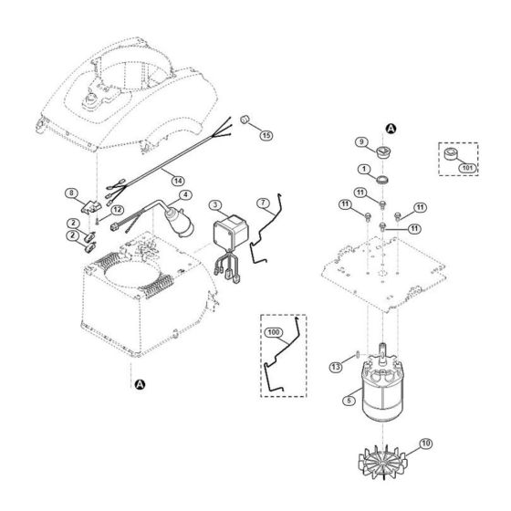 Electric Equipment Assembly  for Stihl/ Viking GE 450 Electric Shredders