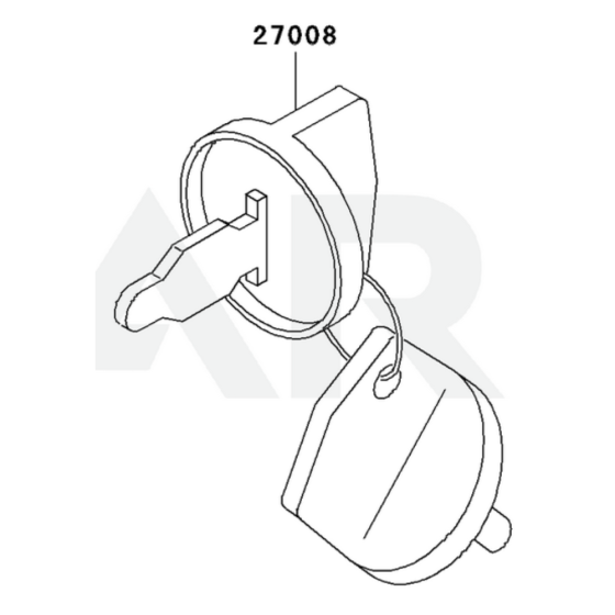 Key Lock for Kawasaki GE5000AS Generator