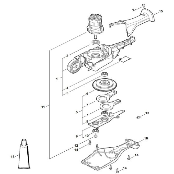 Gear Head Assembly for Stihl HLA 86