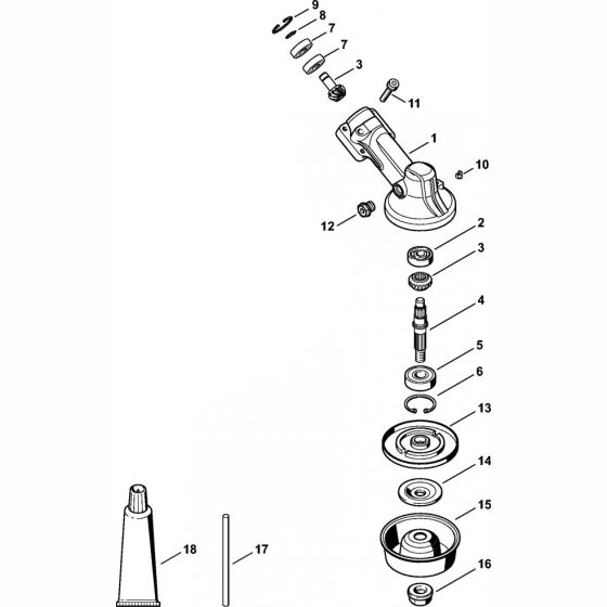 Gear Head Assembly for Stihl