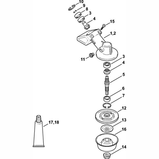 Gear Head Assembly for Stihl