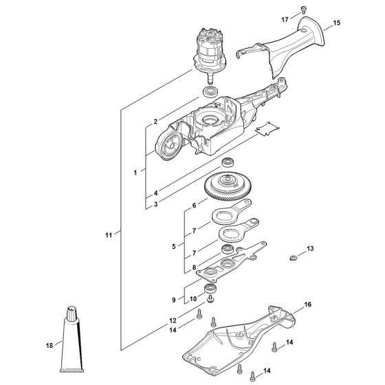 Gear Head Assembly for Stihl HLA 85
