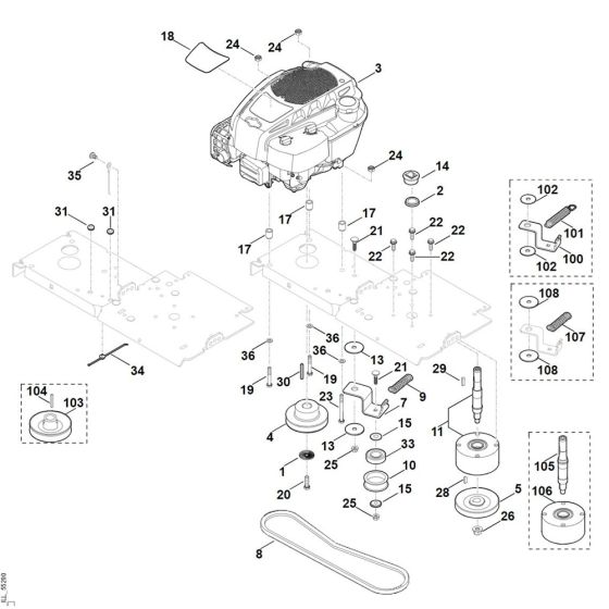 Engine & Drive for Stihl GH 460.0