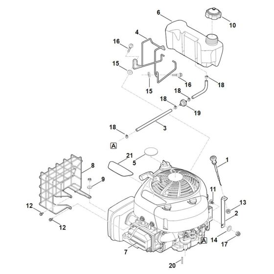 Engine and Tank for Stihl