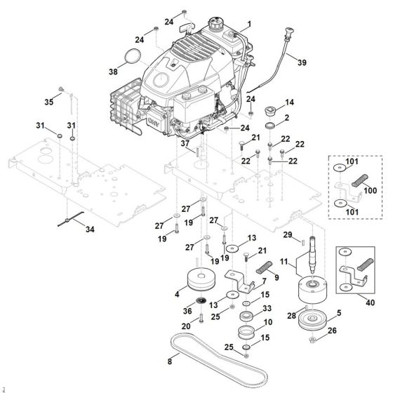 Engine Drive for Stihl GH 460.1 C