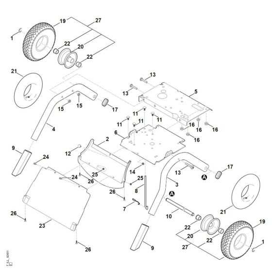 Chassis for Stihl GH 460.1 C
