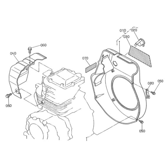 Fan Cover for Kubota GH400